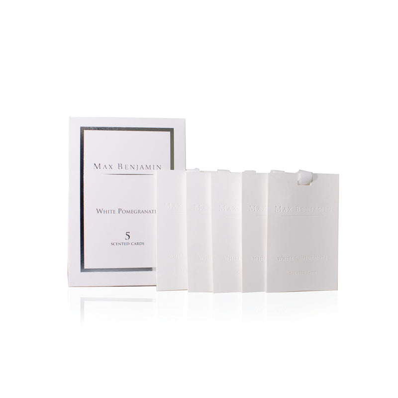 White Pomegranate Scented Card 5 Pack