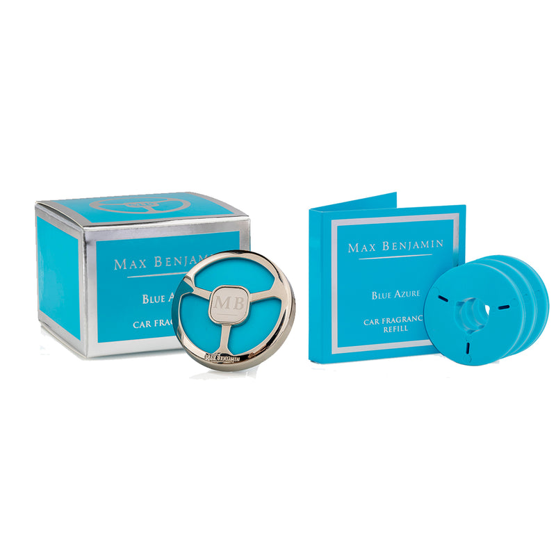 Blue Azure Car Gift Set - Dispenser & 4 Refills