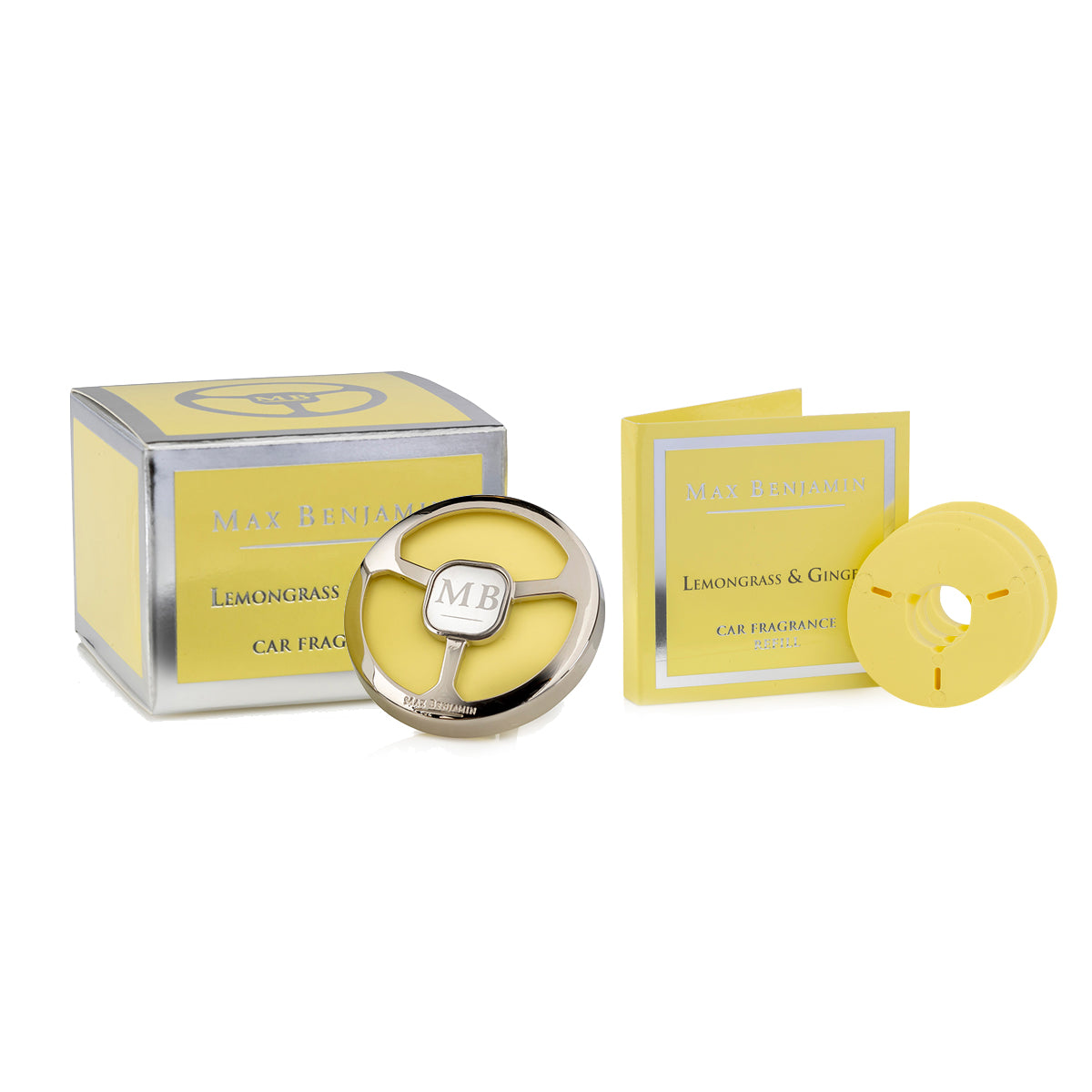 Lemongrass Ginger Car Gift Set Dispenser Refills Perfume