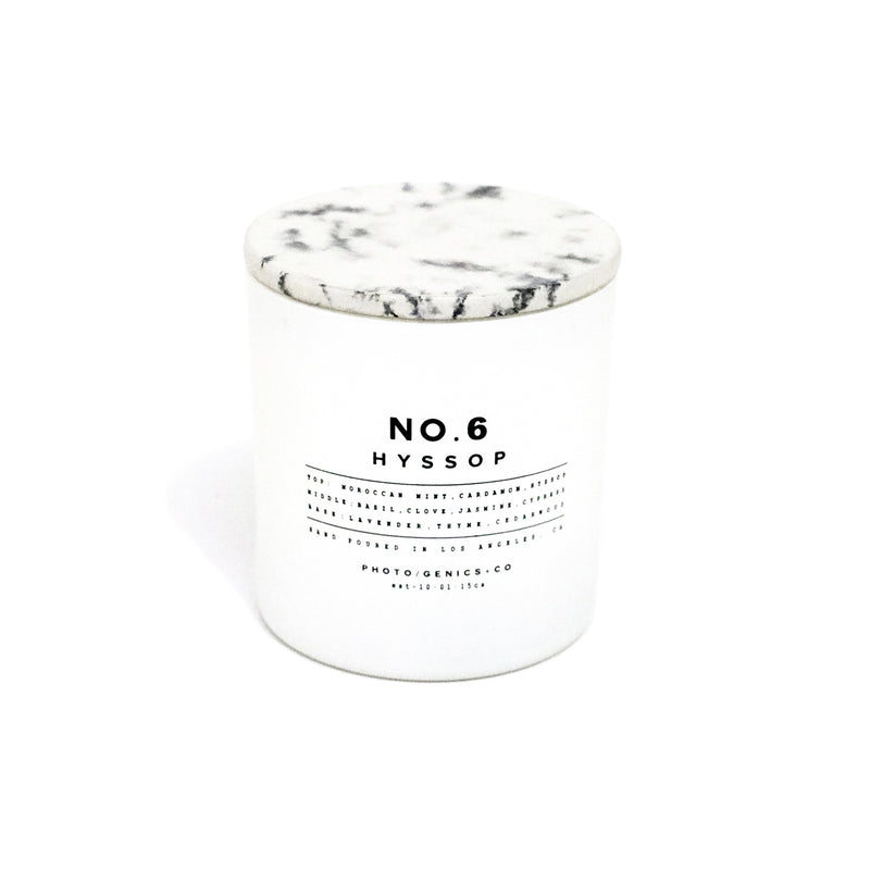 No.6 Hyssop Glass Candle